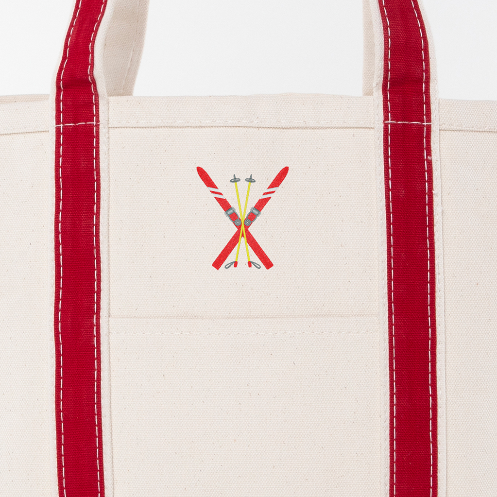 Red Medium Classic Tote - Ski