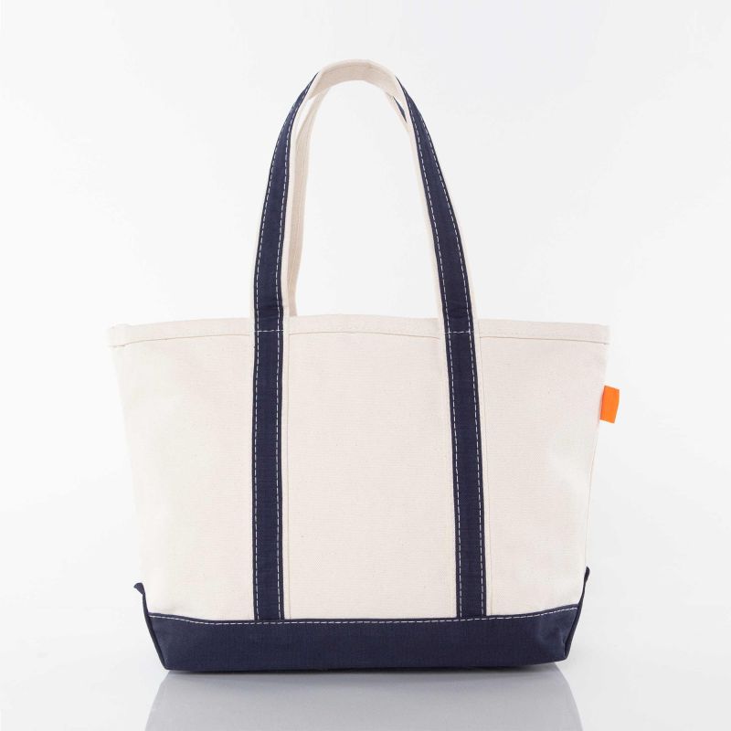 Navy Medium Classic Tote - Ski