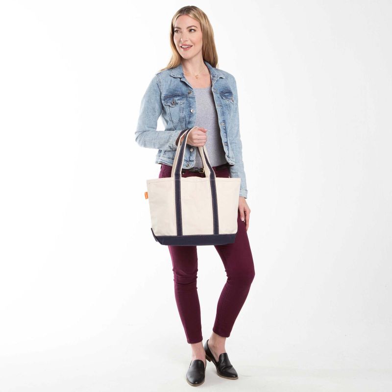 Navy Medium Classic Tote - Ski