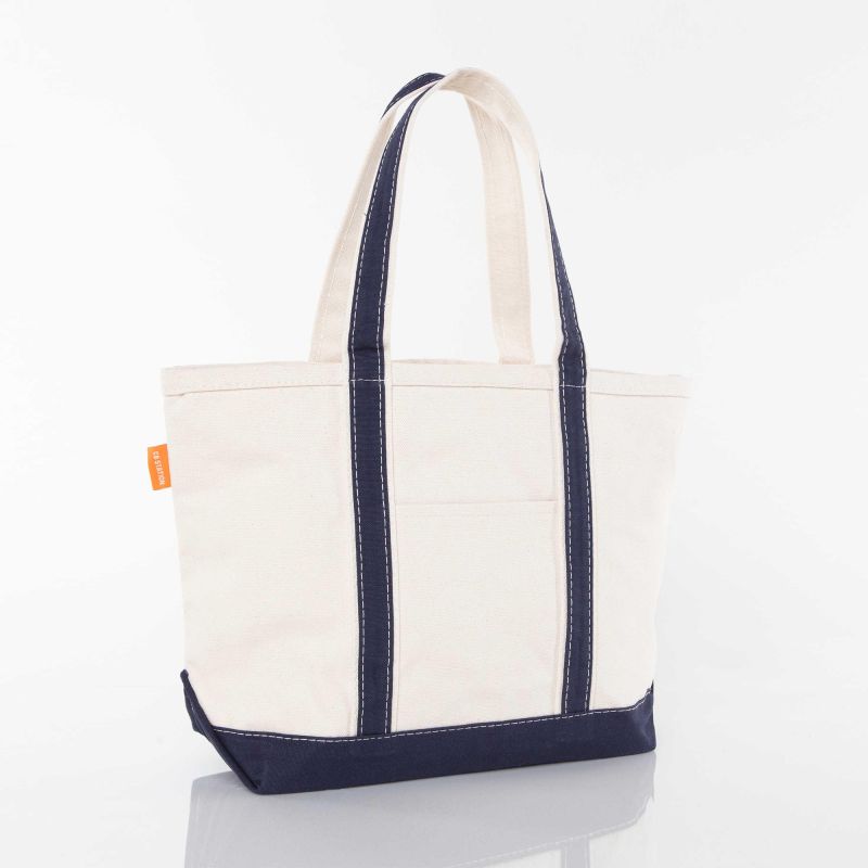 Navy Medium Classic Tote - Ski