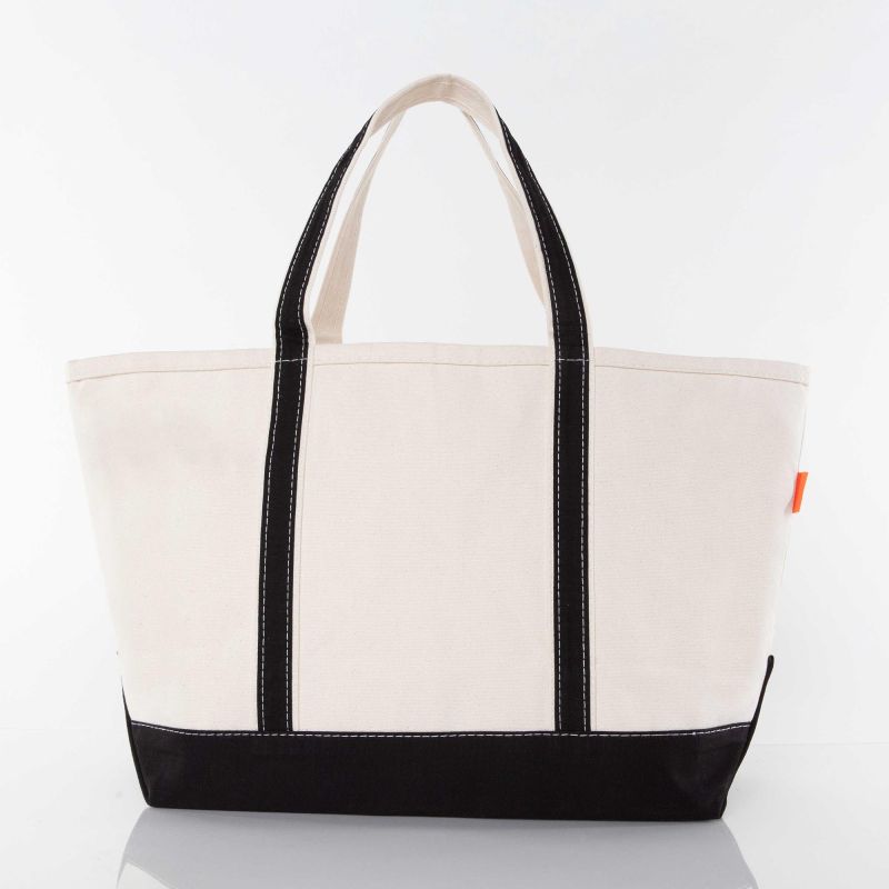 Black Large Classic Tote - Fall Truck