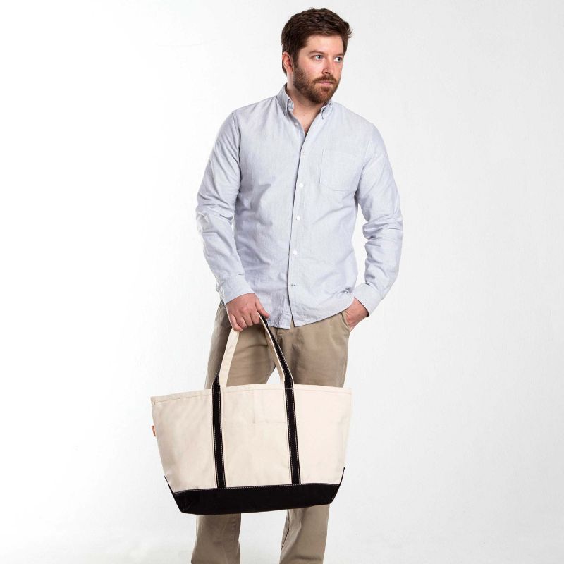 Black Large Classic Tote - Fall Truck