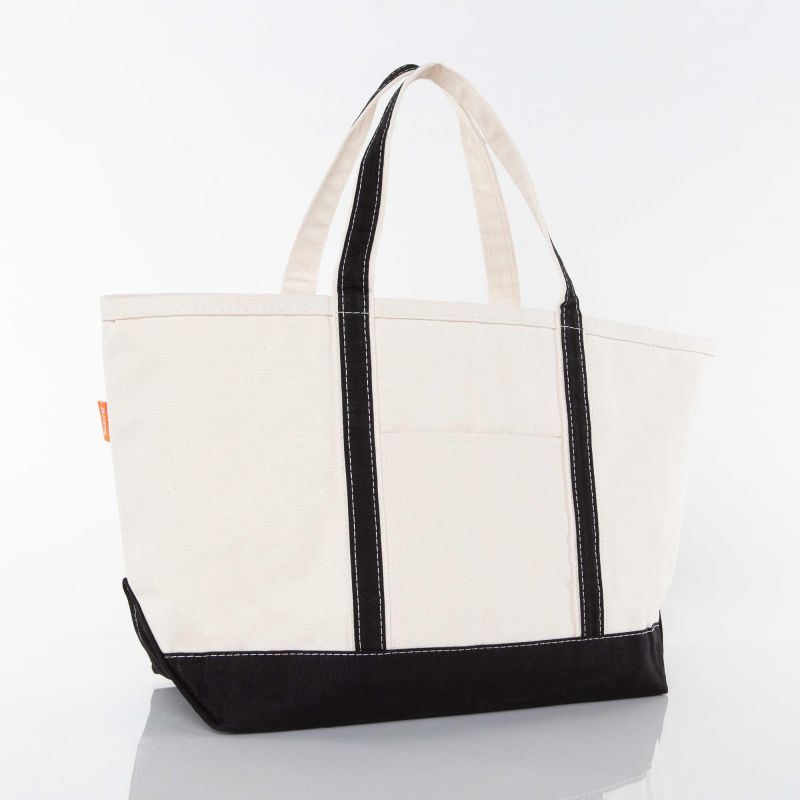 Black Large Classic Tote - Fall Truck
