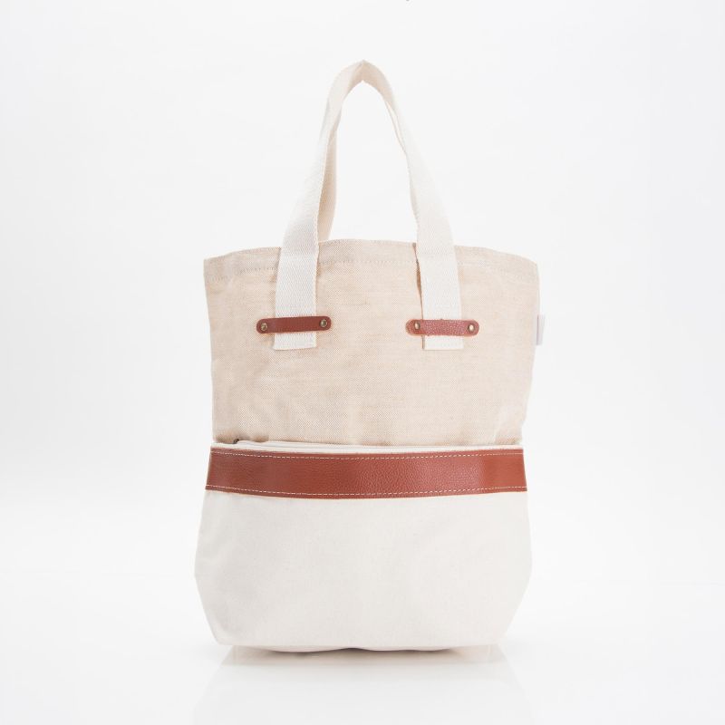 Jute and Canvas Tote