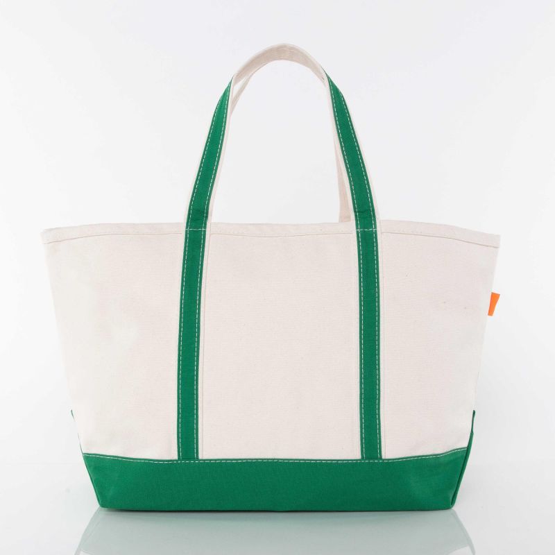 Emerald Large Classic Tote - Santa & Reindeer