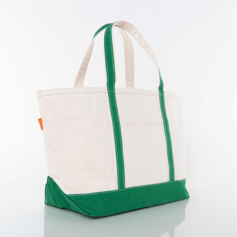 Emerald Large Classic Tote - Santa & Reindeer