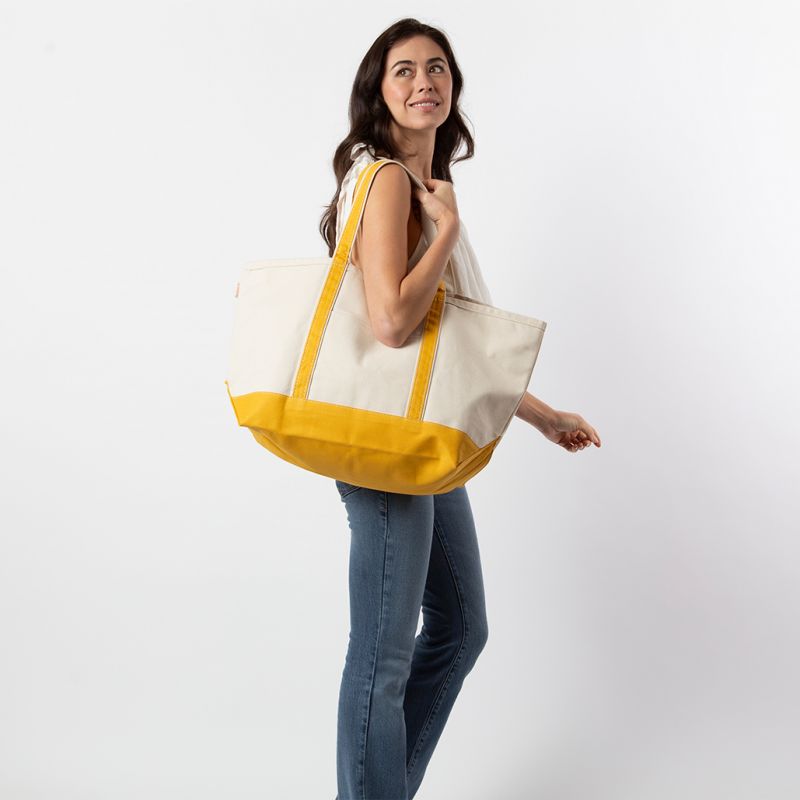 Mustard Large Classic Tote - Fall Truck