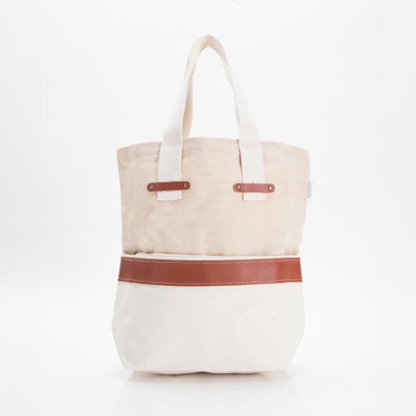 Jute and Canvas Tote