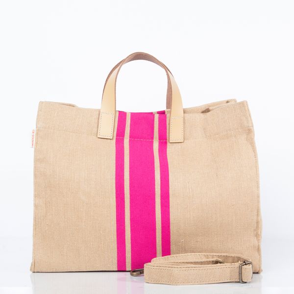 Jute & Leather Satchel