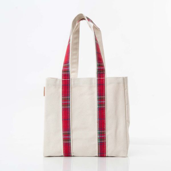 Plaid Four Bottle Wine Carrier