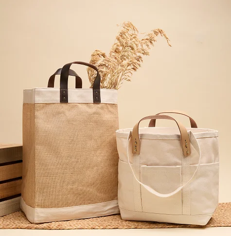 Corporate gifting tote with custom embroidered logo